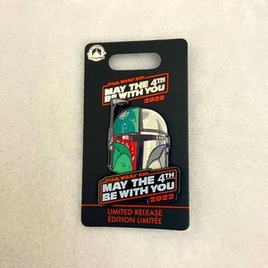 Authentic Disney Pin Star Wars Day 2022 Boba Fett Pin